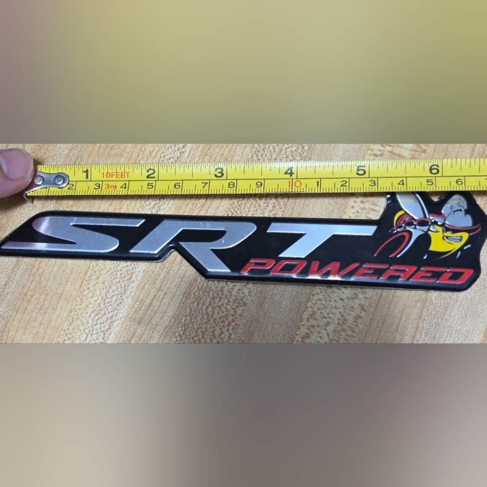 Scat pack SRT POWERED badge adhesive back Many Other Scat Items In My Listings